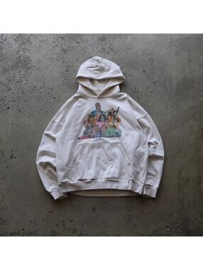 Zach Bryan Hoodie Mens Large Cream Quittin Time Tour Country Music Sweatshirt